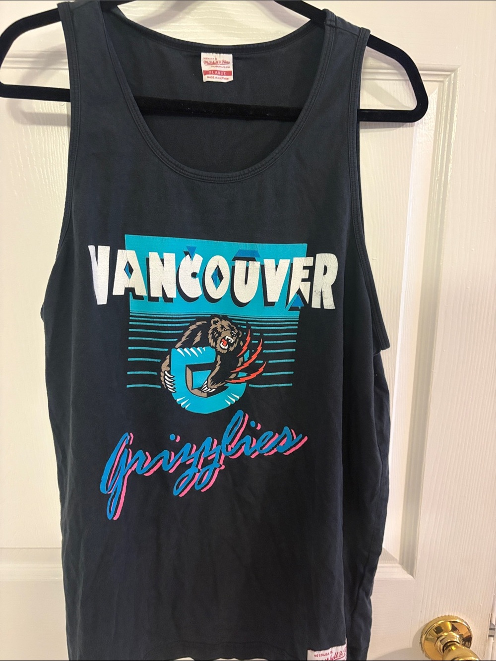 Mitchell & Ness Navy Tank Top with Red Tag